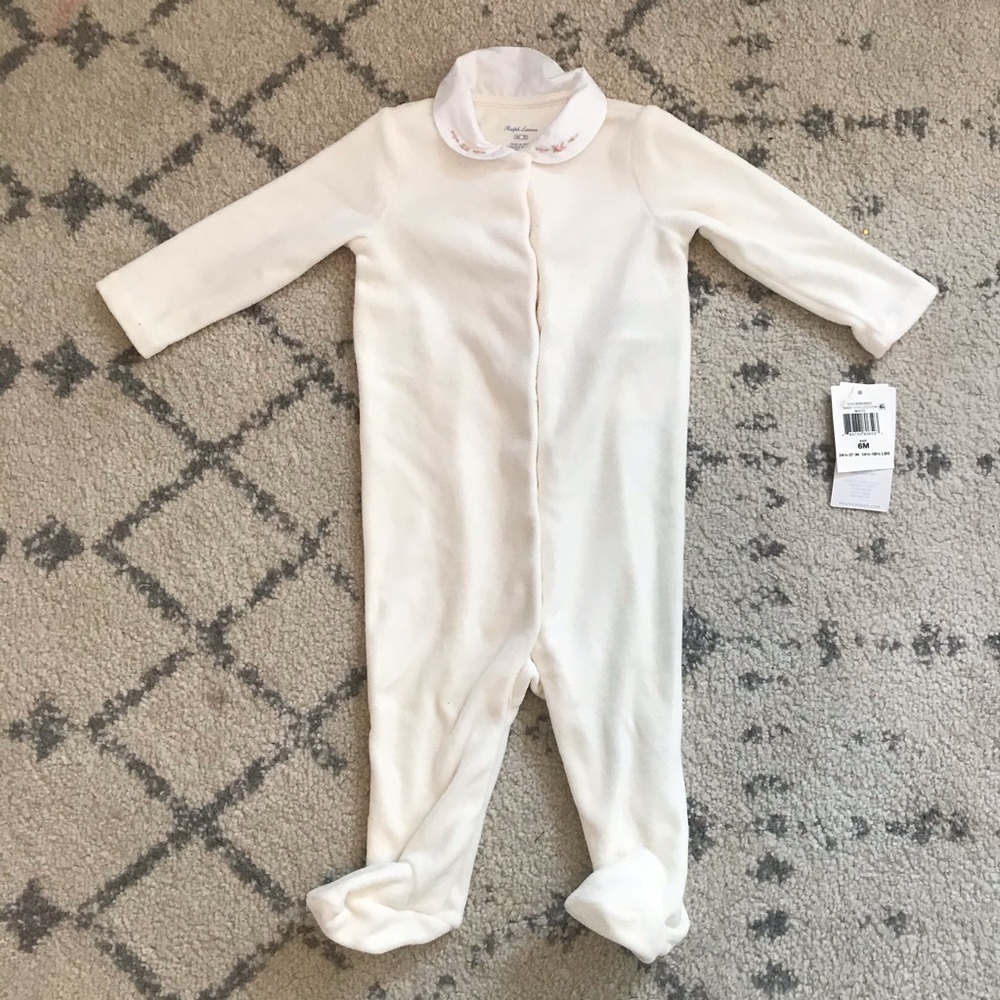 Ralph Lauren baby girl pajama onesie
